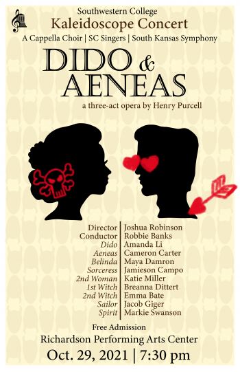 Kaleidsoscope Concert: Dido & Aeneas Poster