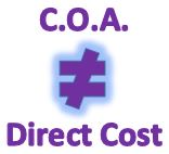 COA vs Direct Cost