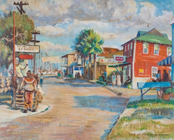 Sponge Docks at Tarpon Springs by Arthur Covey