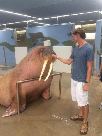 Aidan Goodrich at SeaWorld