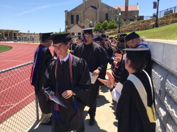 Aidan Goodrich at Commencement