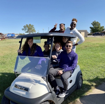 Jaci Bogner - Friends on a Golf Cart