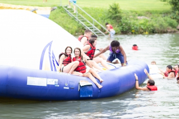 Sky Ranch - Students Playing on Water