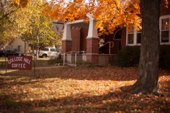 College Hill Coffee in the fall