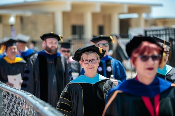 Faculty at Commencement