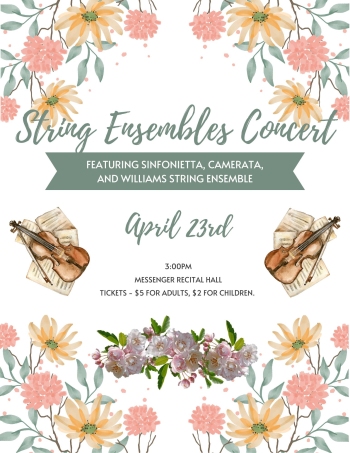 Spring String Ensemble Concert Poster
