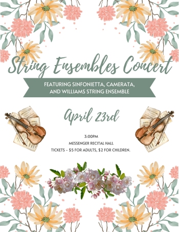 Spring String Ensemble Concert Poster