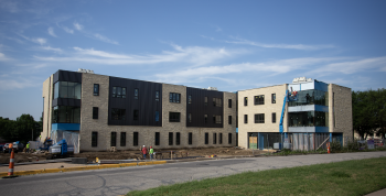 Winfield Hall under construction