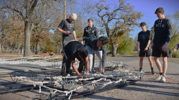 SC Soccer students helping with Isle of Lights